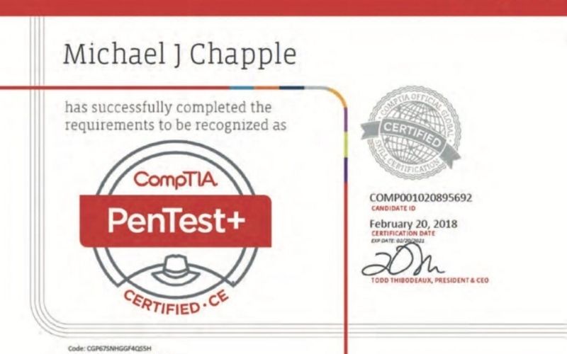 best penetration testing certifications